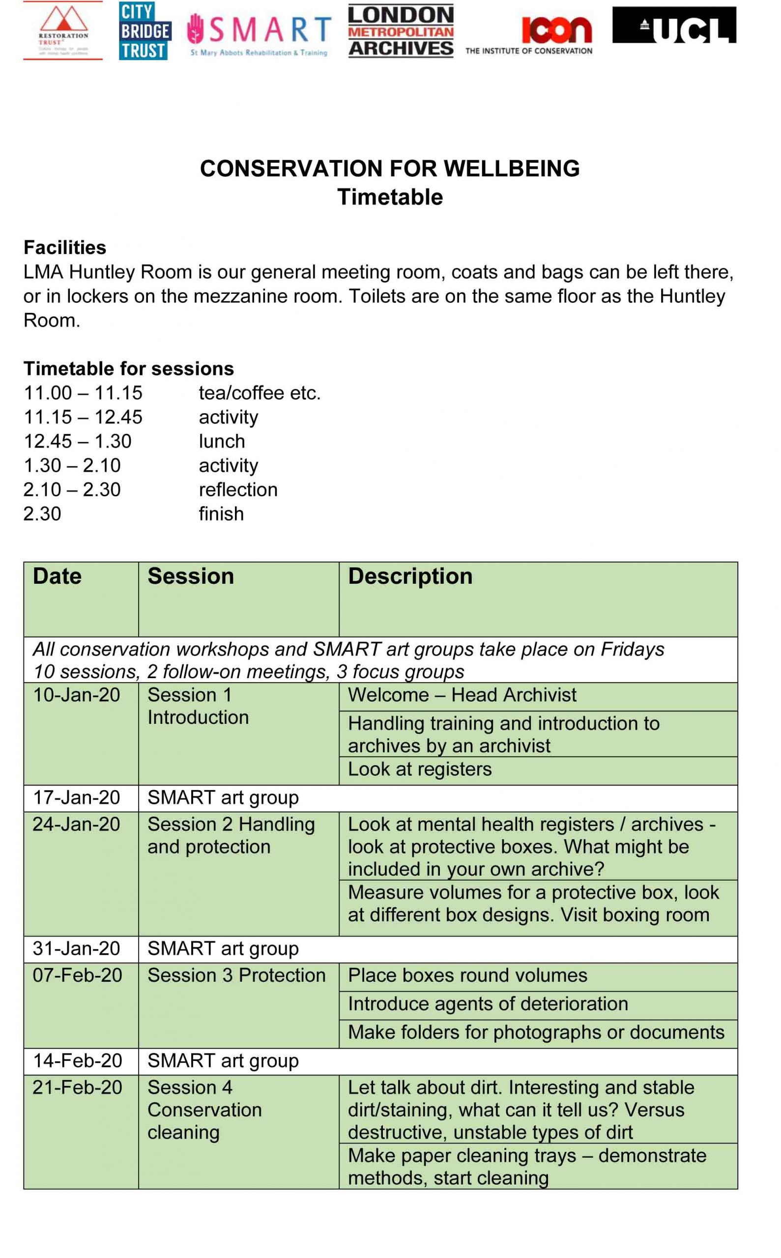 C4W Timetable